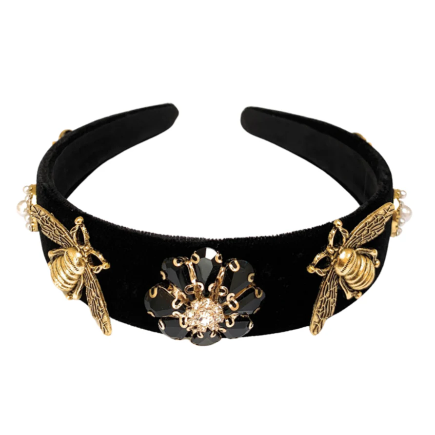 Bee Jeweled Headband (Black) Questions & Answers