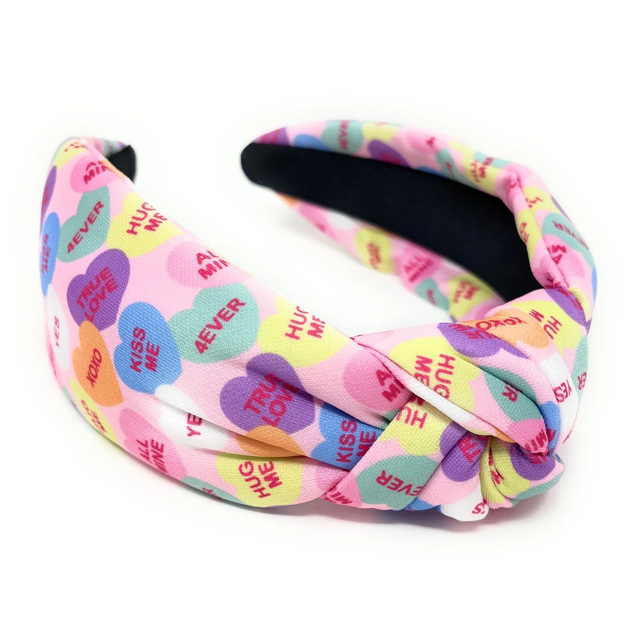 What is the fabric design of the headband?