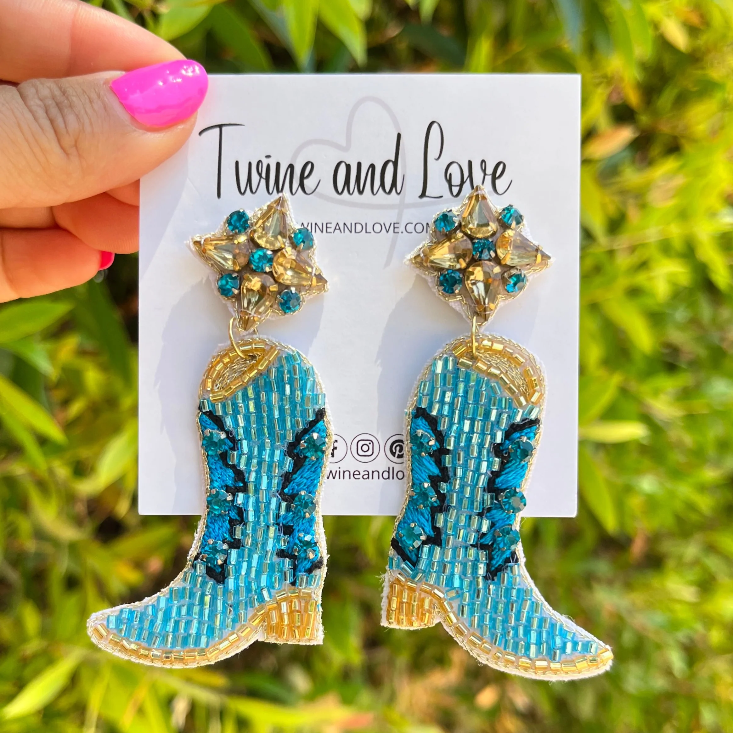 Cowgirl Blue Boots Beaded Earrings Questions & Answers