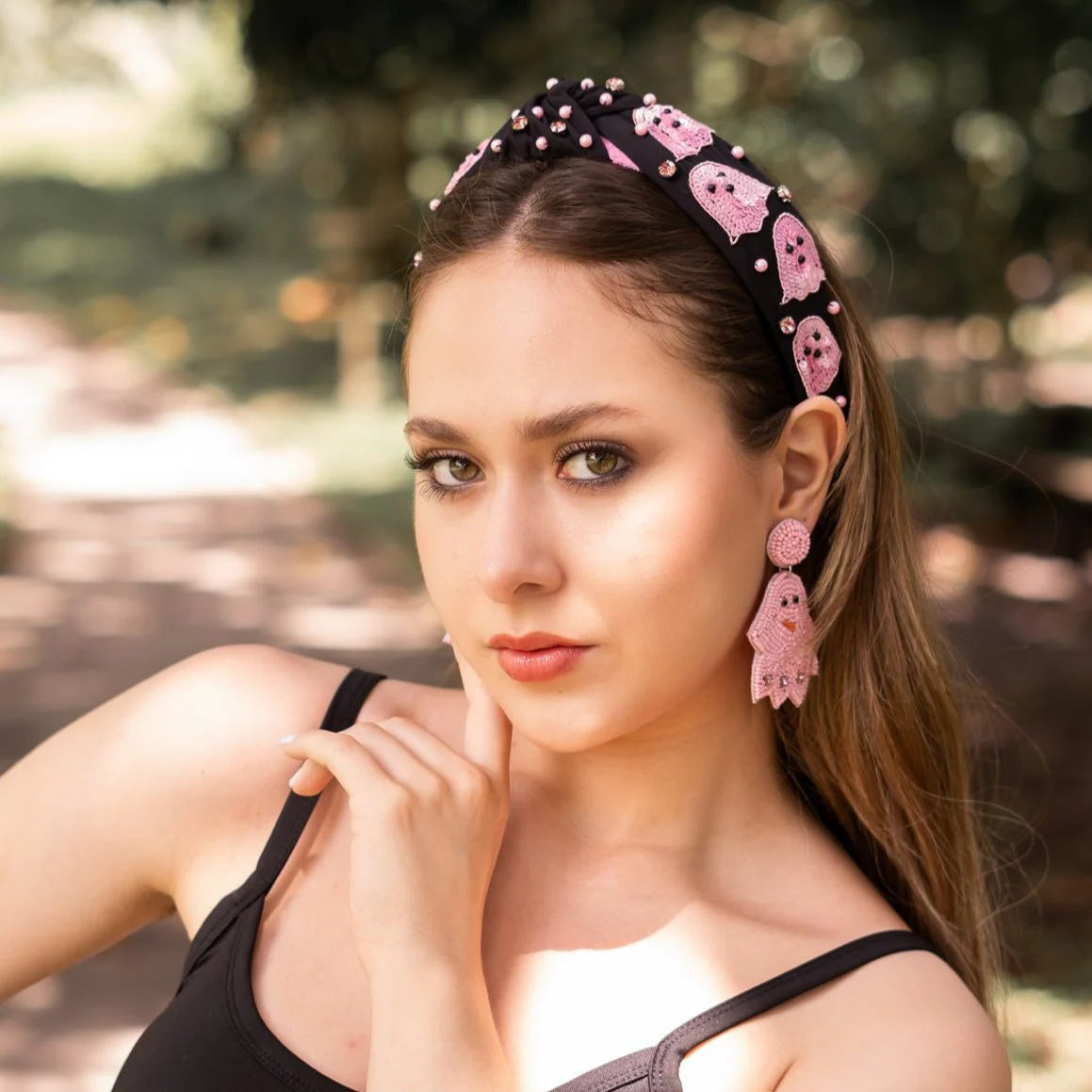 Pink Ghost Beaded Earrings Questions & Answers