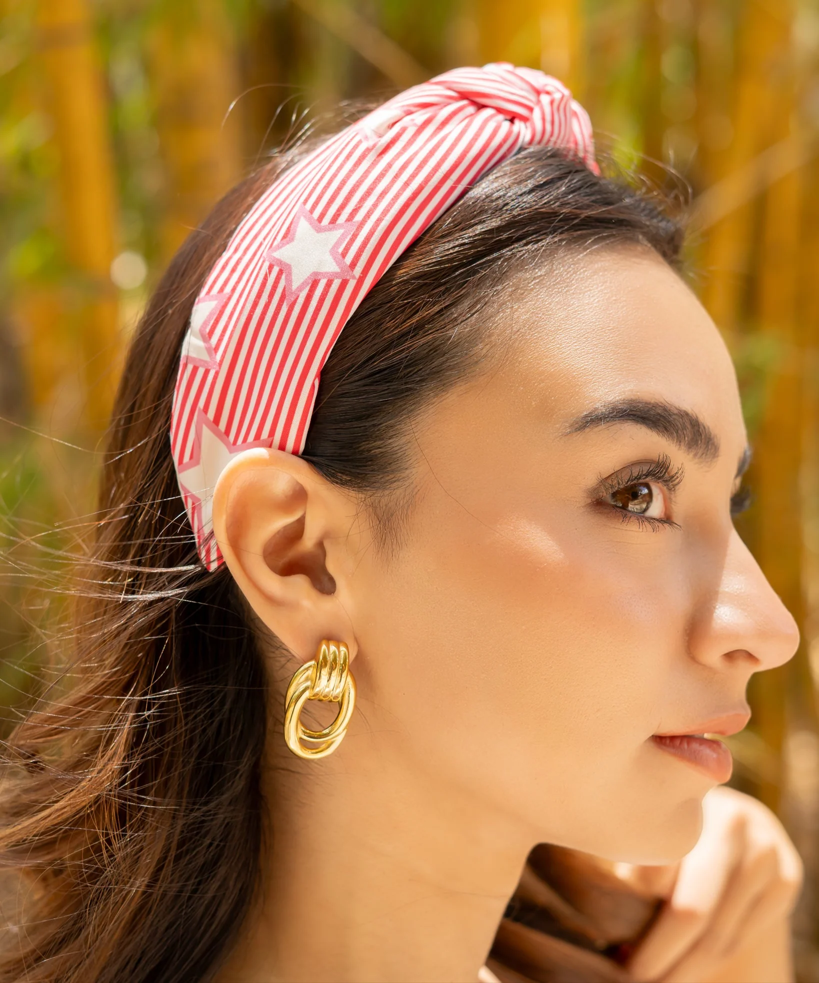 Red Striped Stars Knot Headband Questions & Answers
