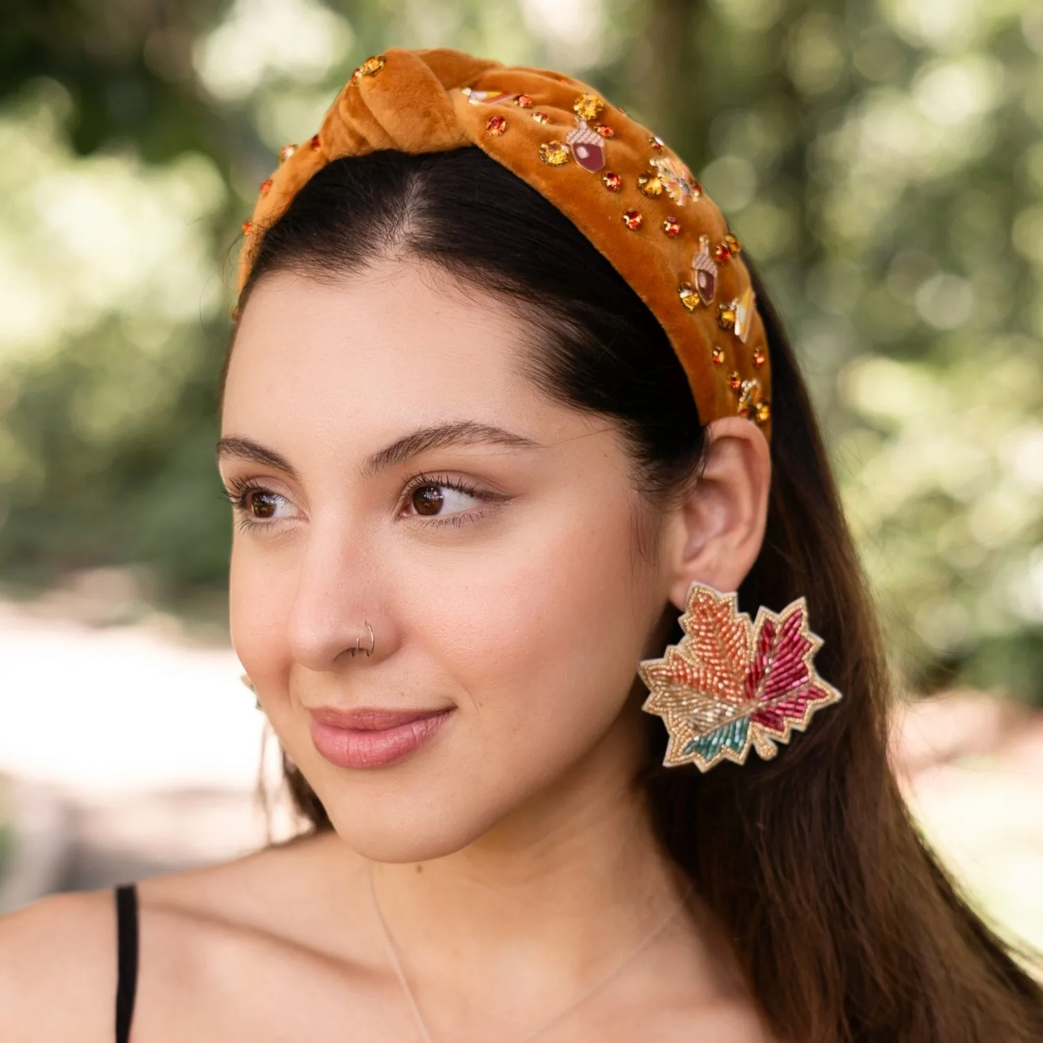 Thanksgiving Jeweled Knot Headband Questions & Answers