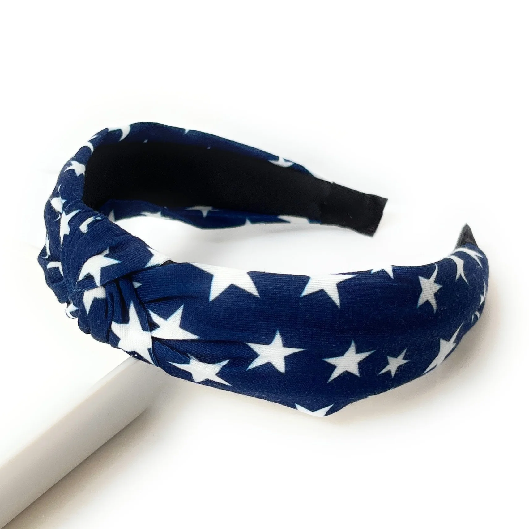 White Stars Blue Knotted Headband Questions & Answers