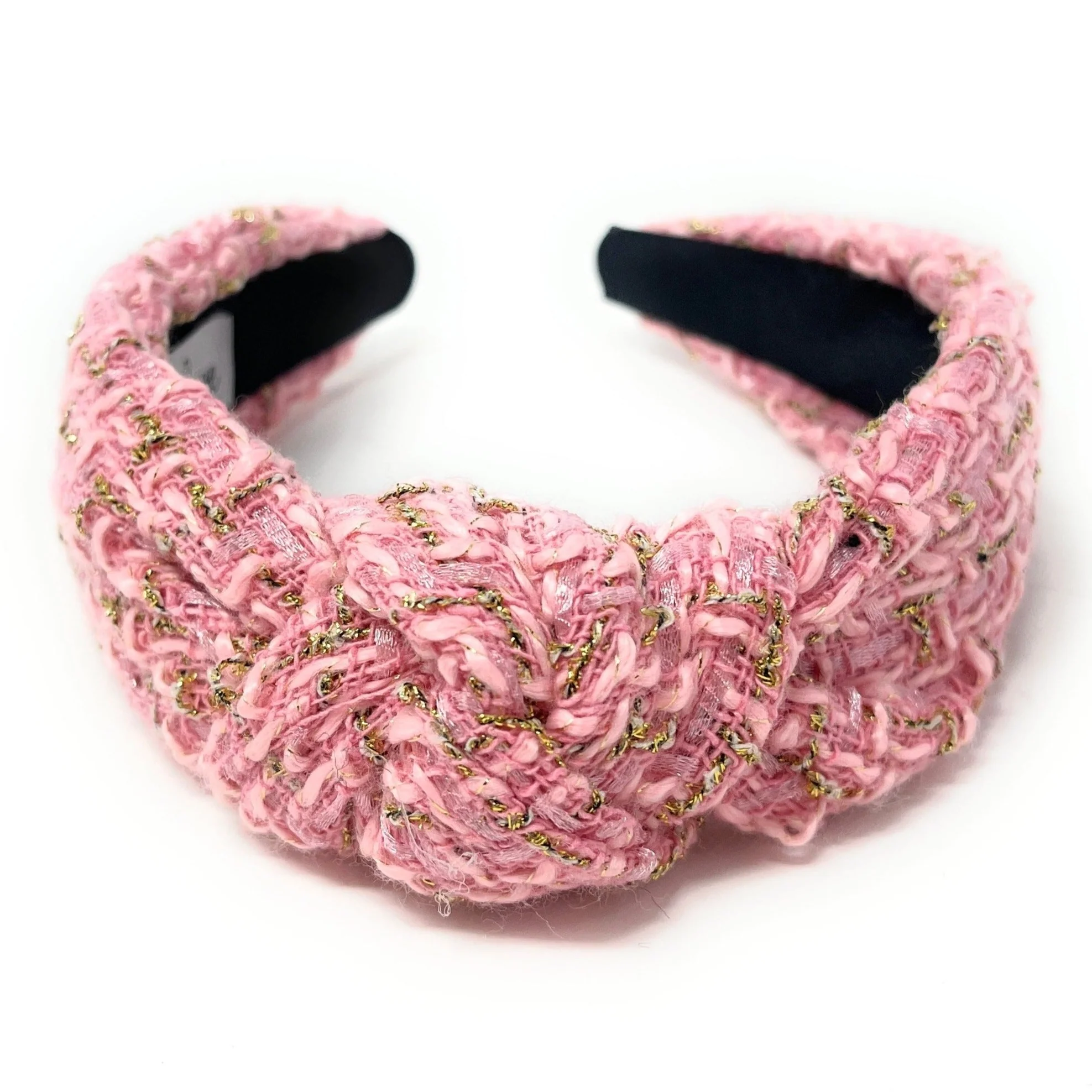 Pink Leile Tweed Knot Headband Questions & Answers