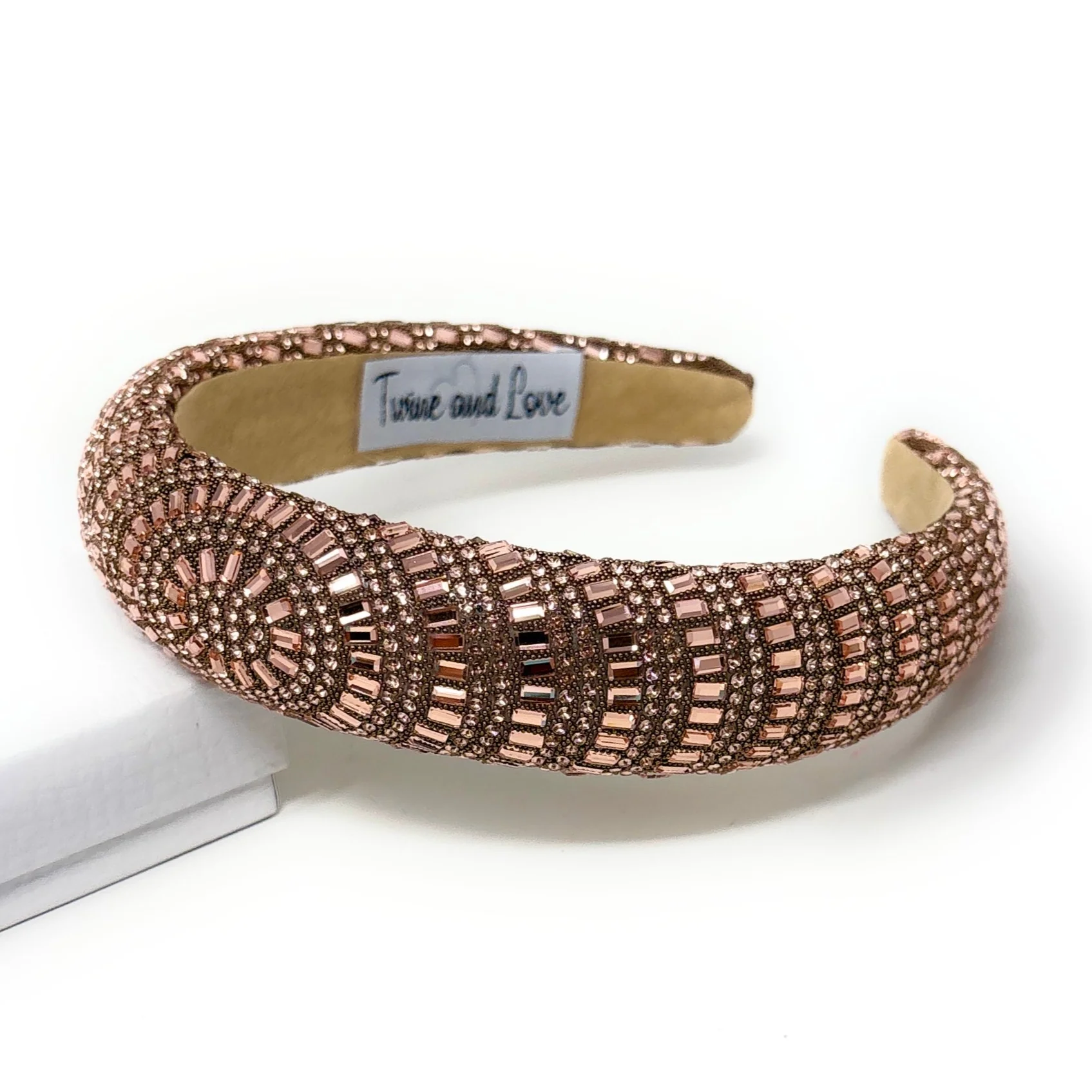 Rose Gold Padded Jeweled Headband Questions & Answers